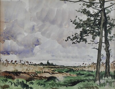 Pierre-Edmond PERADON - Peinture originale - Aquarelle - Bernières sur mer