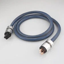 OCC Silver Plated Cord US/EU Pure Copper Plug IEC C19 Adapter HIFI Power Cable