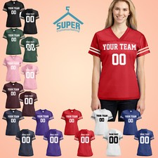 Customized JERSEY Personalized Football Jersey Name Number Your Own Team WOMEN