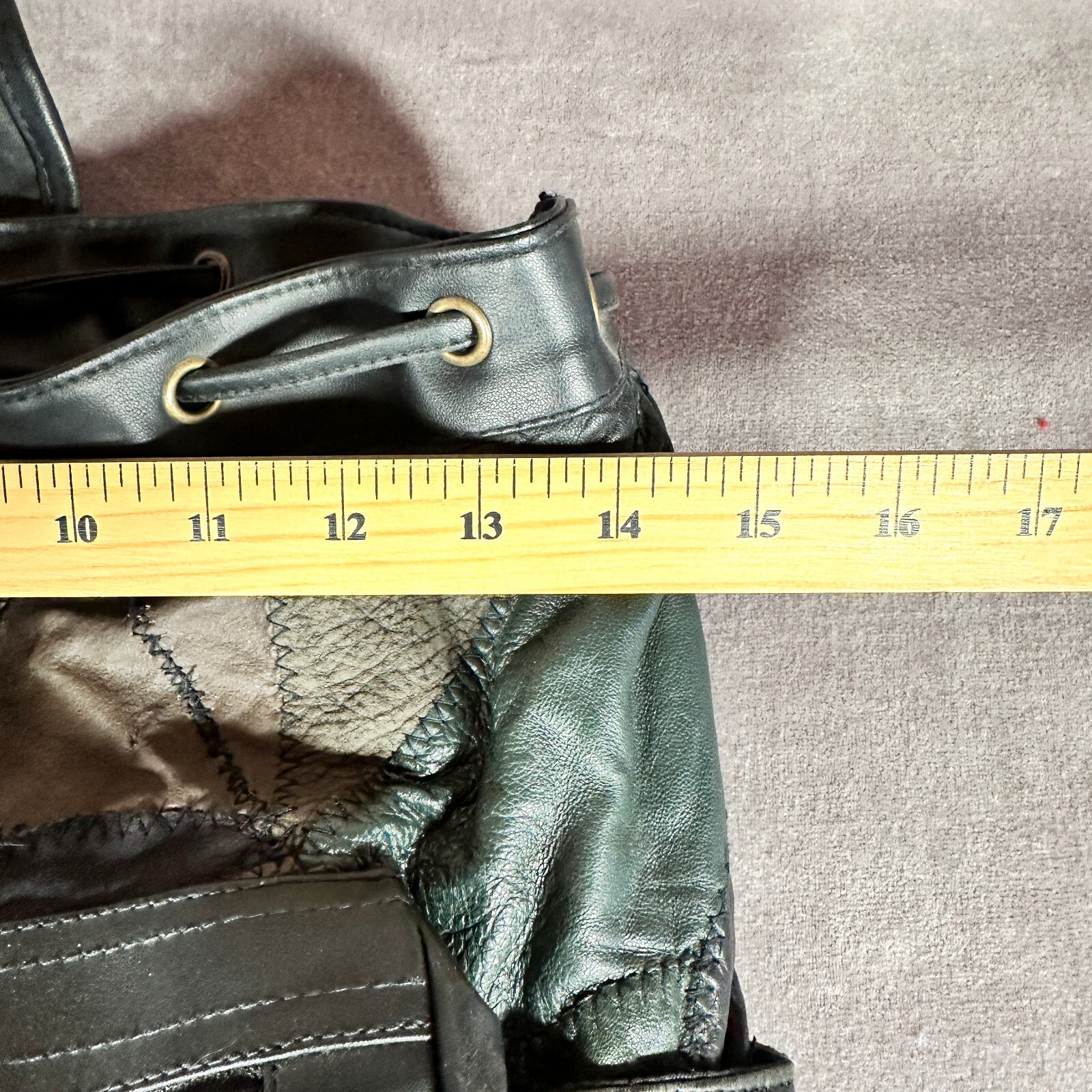 Handmade Multicolor Leather Patchwork Exterior Po… - image 10