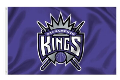 Sacramento Kings NBA Basketball Flag Double Sided Printing 3x5 Feet W/ Grommets