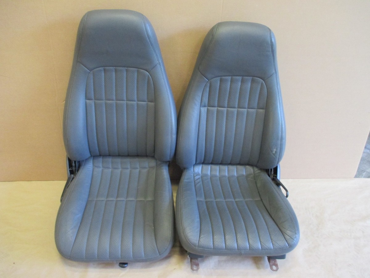 98-99 Camaro RS SS Z28 Med Gray Leather Front Seat Seats
