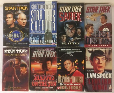 STAR TREK 8 Paperback Books Lot Original Star Trek Very Good