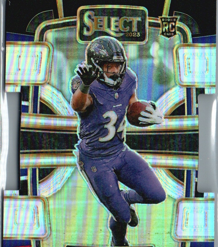 2023 Panini Select #10 Keaton Mitchell Black and Red Prizms Die Cuts