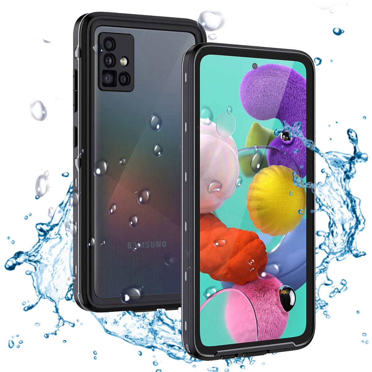 Screen Protector Liquid Silicone Case For Samsung A51 Spigen