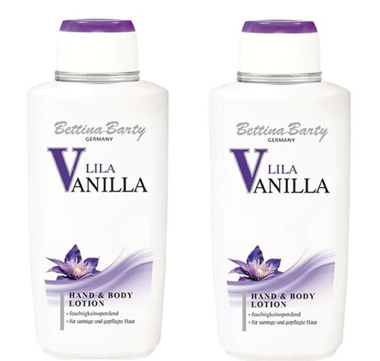 Bettina Barty LILA VANILLA Hand & Body Lotion 2 x 500 ml Sparpack OVP