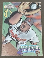 NEW PRICE!! 1998 Metal Universe Hardball Galaxy Barry Bonds #203
