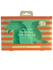 Sunnylife Tropical Pop Moulds Molds Popsicle Maker Set Palm Tree Toucan NEW