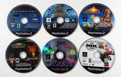 PLAYSTATION 2 PS2 VIDEO GAME LOT SPIDER-MAN LORD OF THE RINGS