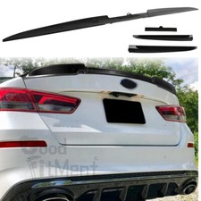 For Kia Optima Forte Sedan Black 53 Car Rear Roof Lip Spoiler Tail Trunk Wing