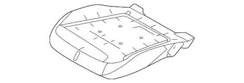 Espuma de cojín de asiento para Ford (N/P LJ8Z-58632A23-A)
