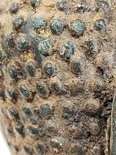 Antica statua testa di Buddha in bronzo tailandese - Foto 9 di 15