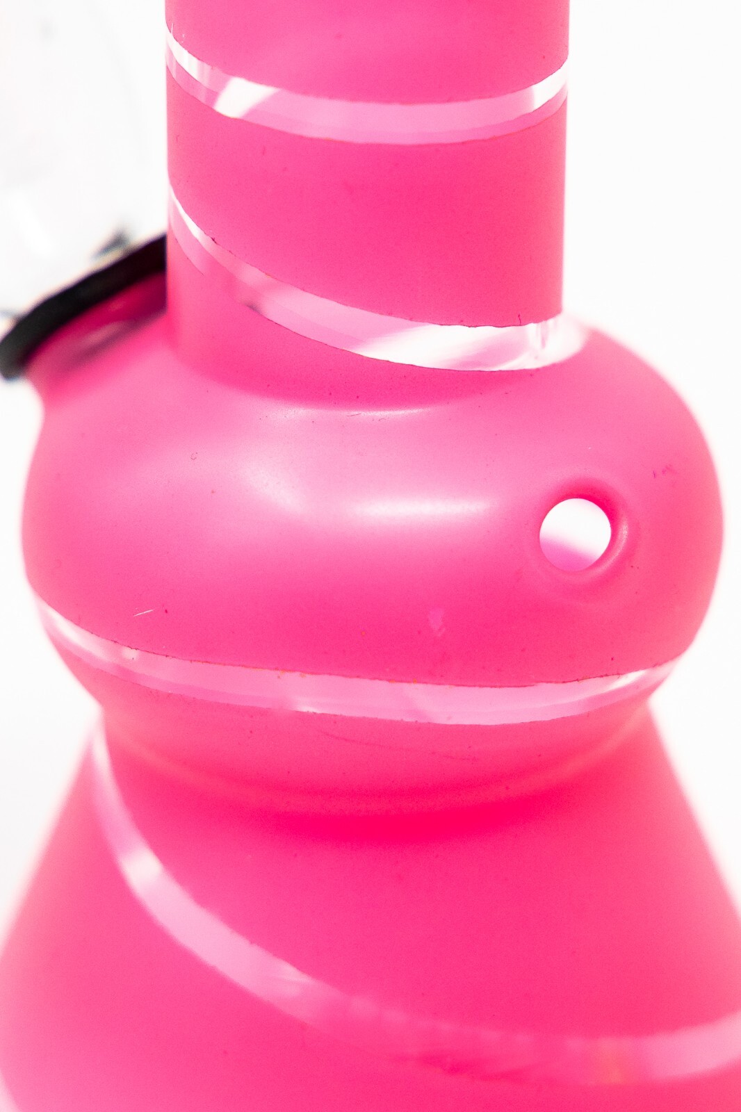 Hookah Water Pipe Glass 5" Pink Tobacco Mini Bong Beaker w/ Carb Hole