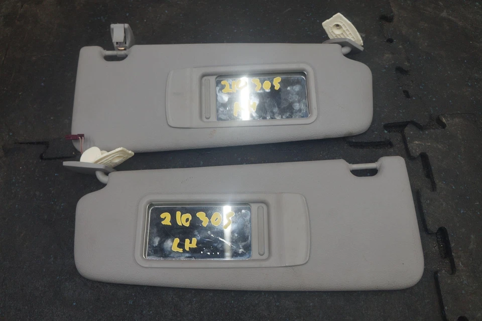 Conjunto 2 viseiras de sol esquerda direita espelho cinza fabricante de equipamento original BMW 535i 528 550 F10 2011-16 - Imagem 2 de 4