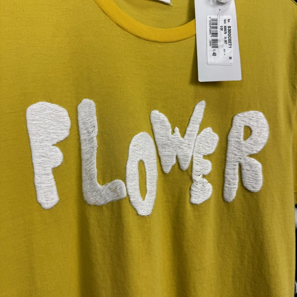 CAMISETA NUEVA CON ETIQUETAS MAISON MARTIN MARGIELA PRIMAVERA/VERANO 2010 LOGO "FLOR" Talla 48 (~M) Foto 3 de 4