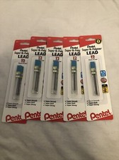 Pentel Super Hi-Polymer Lead Refill 0.7mm Medium HB 12 Pieces Lead per pack X5