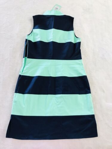 NWT Sail To Sable Striped Classic Tunic Shift Navy Green Sailing Dress XS $198 - Picture 3 of 3