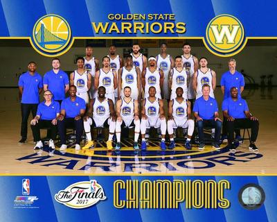 2017 FINALS CHAMPS Warriors TEAM Stephen Curry-Kevin Durant+