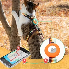 Cat Harness with AirTag Holder & Leash – Escape Proof, Adjustable for Walking