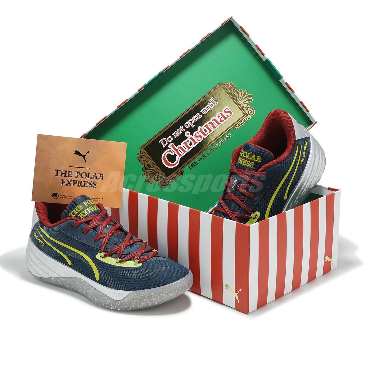 シューズ(男性用) PUMA ALL NITRO POLAR EXPRESS Puma All Pro Nitro X Polar Express “Believe” - Style Code