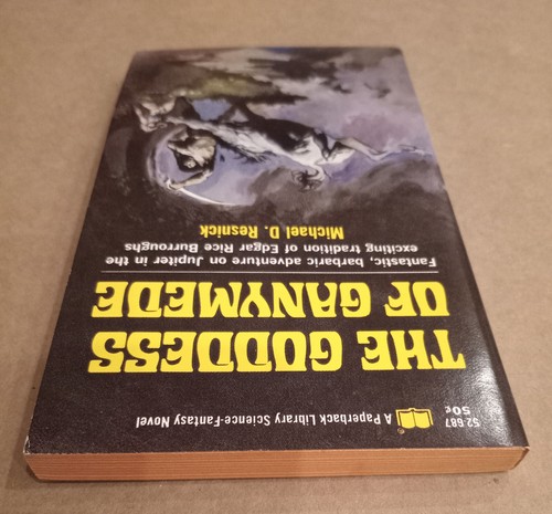 Goddess of Ganymede Michael Resnick 1968 1st Print Paperback Jeff Jones Cover VF - Imagen 4 de 4