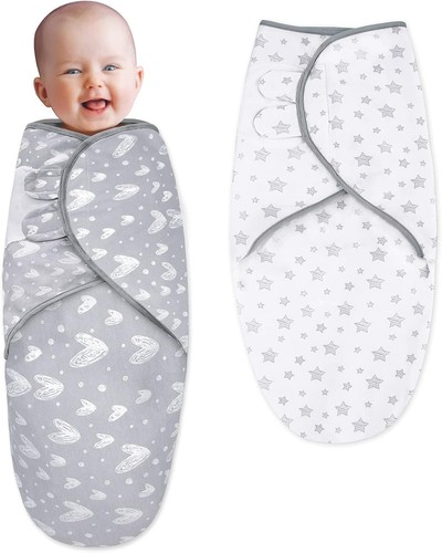 Cotton Sleep Sacks Baby Swaddle Blanket Newborn Essentials 0-3/3-6Month Boy Girl - Picture 44 of 74