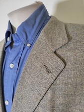 CANALI Blue  Brown Marle Tweed WOOL CASHMERE Sport Coat Jacket Blazer 54R 44R