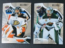 John Gibson & Cam Talbot Cards 2021-22 Upper Deck Allure Goalies