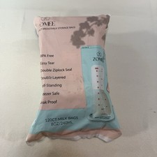 Zomee Breast Milk Bags 8oz/240ml Storage NEW SEALED 120 Bags