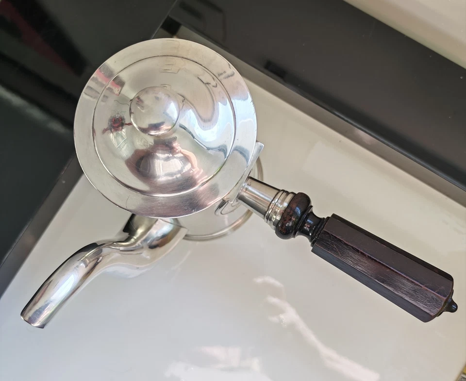 chocolatière en métal argenté signée ERCUIS - Photo 3/4