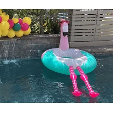 Giant Flamingo Pool Float with Legs by Sun Squad inflatable 3FT pool water toy