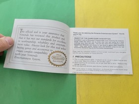 Excitebike (Nintendo Entertainment System) NES - Instruction Manual Only