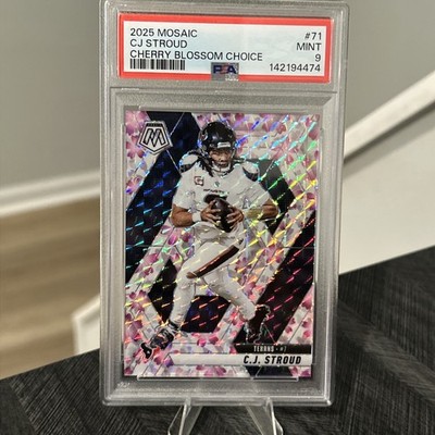 2025 Mosaic - C.J. Stroud Texans - Cherry Blossom /20 - PSA 9  ~ *POP3* 🔥