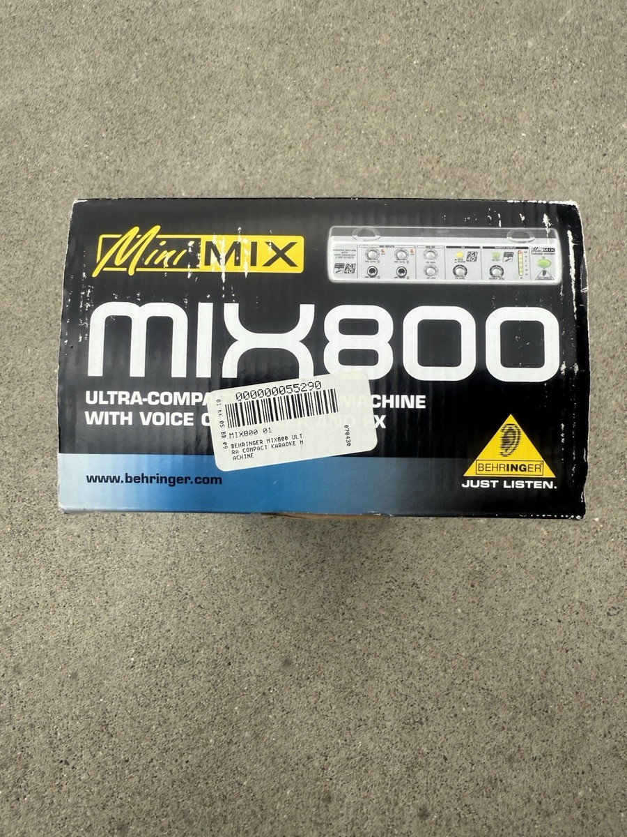 BEHRINGER Minimix MIX800 Ultra-Compact Karaoke Processor W