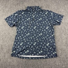 Bad Birdie Core Polo Shirt Mens 2XL Blue Desert Golfin Dusk Navy Golf Stretch