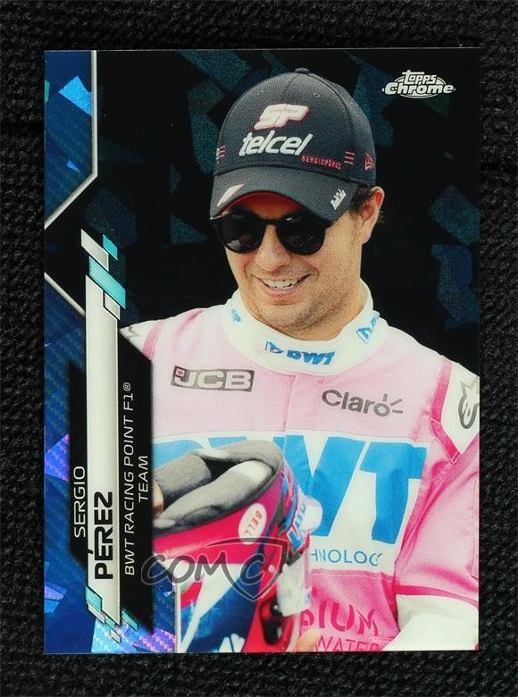 2020 Topps Chrome Sapphire Edition Formula 1 F1 Racers Sergio Perez #186 0j8f