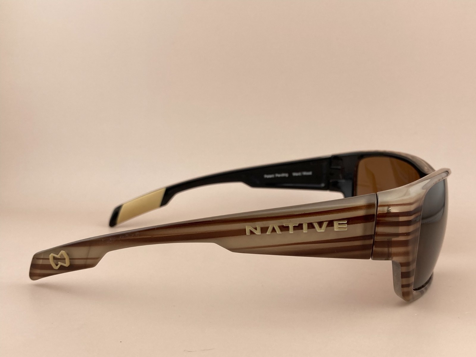 Native Ward Brown Wood Pattern Frame Polarized Su… - image 5