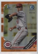 2019 Bowman Chrome Prospects Orange Refractor 3/25 Lyon Richardson #BCP-95 sc2