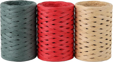 984 Ft Raffia Paper Ribbon for Gift Wrapping Ribbon, Twisted Paper Ribbons Packi