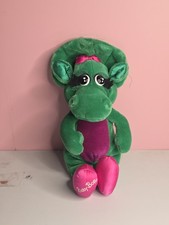 Vintage Baby Bop Barney 10 Plush 1992 Lyons Group Dinosaur Stuffed Animal Toy