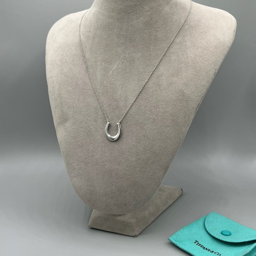 Tiffany&Co AG 925 Silver 1837 Lucky Horseshoe Necklace - Picture 19 of 23