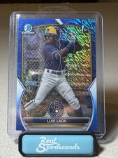 2023 Bowman - Chrome Prospects Luis Lara #BCP-100 Blue Shimmer Refractor /150