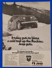 1971 Kaiser Jeep Jeepster Commando Print Ad The Toughest Places Dont Stop It