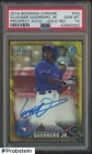 2016 Bowman Chrome Gold Refractor Vladimir Guerrero Jr RC AUTO 28/50 PSA 10