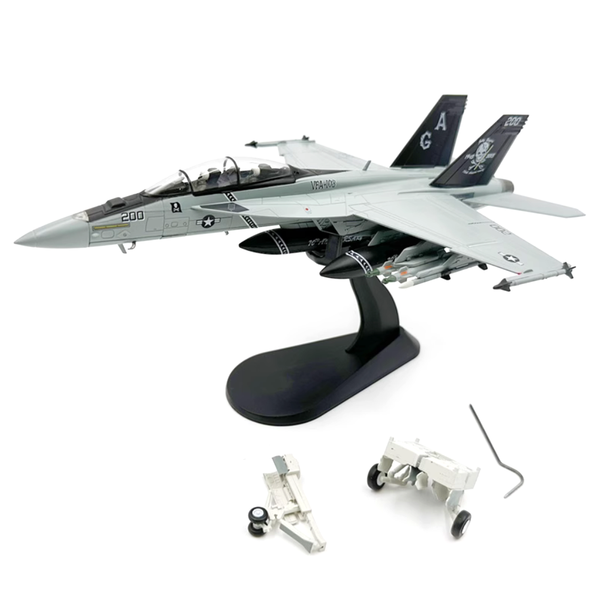 1:72 Scale US F/A-18F Super Hornet Aircraft Diecast Metal +