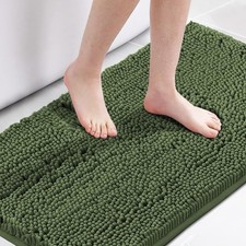 Microfiber Bath Rugs Chenille Floor Mat Ultra Soft Washable Bathroom Dry Fast