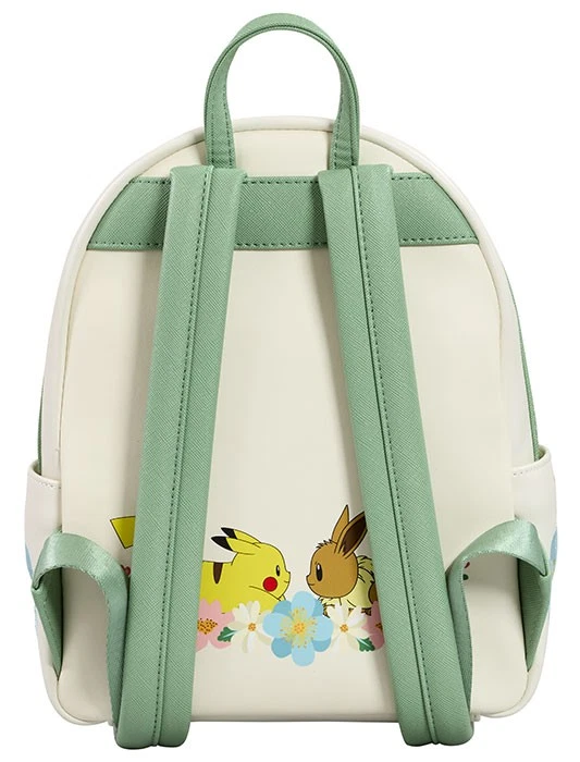 FUNKO Loungefly Mini Zaino Pokemon Pikachu & Eevee w/Flower - Imagen 3 de 4