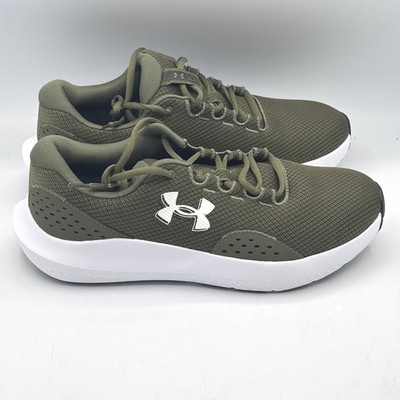 Under Armour Surge 4 Men\'s Olive Green White Athletic Running Shoes Orthopedic Under Armour Men main image 4