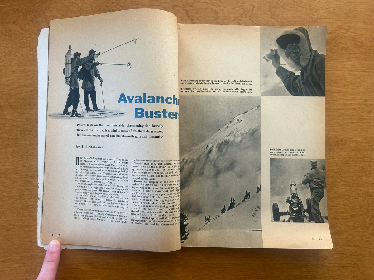 Vintage February 1955 Cavalier Magazine - Avalanche Busters | eBay