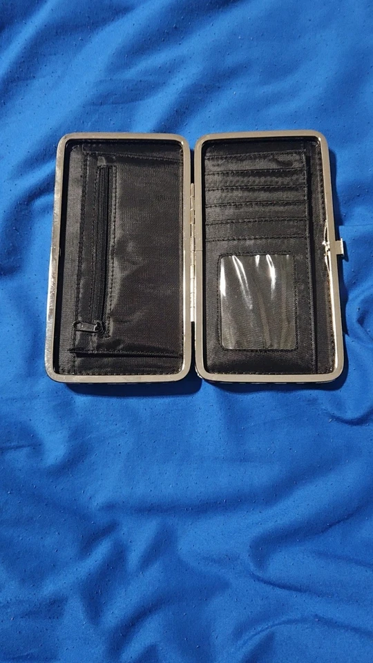 Cierre de billetera con estampado de leopardo arco iris de piel sintética Foto 3 de 3